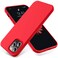 OTOFLY Compatible with iPhone 12 Pro Max Case 67 inch2020Silky and Soft Touch Series Premium Soft Liquid Silicone Rubber FullBody Protective Bumper Case Red