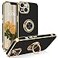 VENINGO iPhone 14 CasePhone Case for iPhone 14Slim Fit Soft 360 Ring Holder Kickstand Magnetic Car Mount Supported Easy Clean Shockproof Protective Cover for iPhone 14 61 2022 BlackGolden