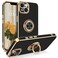 VENINGO iPhone 14 CasePhone Case for iPhone 14Slim Fit Soft 360 Ring Holder Kickstand Magnetic Car Mount Supported Easy Clean Shockproof Protective Cover for iPhone 14 61 2022 BlackGolden