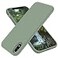 OTOFLY for iPhone XR Case Silky and Soft Touch Series Premium Soft Silicone Rubber FullBody Protective Bumper Case Compatible with Apple iPhone XR 61 inch Calke Green