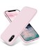 OTOFLY for iPhone XR Case Silky and Soft Touch Series Premium Soft Silicone Rubber FullBody Protective Bumper Case Compatible with Apple iPhone XR 61 inch Ice Pink