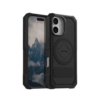 ROKFORM Case Compatible with iPhone 16 Rugged Series Magnetic Cover Black