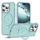 SKYLMW Compatible with iPhone 16 Pro Case with Invisible Magnetic ORing Stand MilitaryGrade Translucent Case for iPhone 16 Pro 63 Compatible with MagSafeGreat Grip Feeling Blue