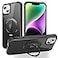 SKYLMW Compatible with iPhone 13 Case iPhone 14 Case with Invisible Magnetic ORing Stand Translucent Phone Cases for 13 14 61 Compatible with MagSafeGreat Grip Feeling Black