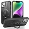SKYLMW Compatible with iPhone 13 Case iPhone 14 Case with Invisible Magnetic ORing Stand Translucent Phone Cases for 13 14 61 Compatible with MagSafeGreat Grip Feeling Black
