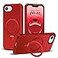 SKYLMW Compatible with iPhone 16e Case iPhone 17e Case 61 with Invisible Magnetic ORing Stand MilitaryGrade Phone Cases Compatible with MagSafeGreat Grip Feeling Red