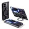 OATSBASF Bumper Case for Google Pixel 9 Pro Fold with 360 Rotatable Magnetic Kickstand Minimalist Aluminum Metal Protective Shock Frameless Case Black