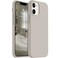 AOTESIER Shockproof Designed for iPhone 12 Mini Case Food Grade Liquid Silicone Phone Case with Soft AntiScratch Microfiber Lining Drop Protection 54 inch Slim Thin Cover Stone
