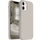 AOTESIER Shockproof Designed for iPhone 12 Mini Case Food Grade Liquid Silicone Phone Case with Soft AntiScratch Microfiber Lining Drop Protection 54 inch Slim Thin Cover Stone