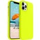 AOTESIER Shockproof for iPhone 12 Pro Max Case Liquid Silicone Phone Case with Soft AntiScratch Microfiber Lining Drop Protection 67 inch Neon