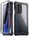 Poetic Guardian Series Case Designed for Motorola Edge Plus 5G 67 2022 Edge 5G UW 2022 Model XT2201Full Body Hybrid Shockproof Bumper Cover with Builtin Screen Protector BlackClear