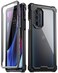 Poetic Guardian Series Case Designed for Motorola Edge Plus 5G 67 2022 Edge 5G UW 2022 Model XT2201Full Body Hybrid Shockproof Bumper Cover with Builtin Screen Protector BlackClear