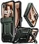 Poetic Spartan Case for Motorola Moto Razr Plus 202620252024KickstandHinge Protection FullBody Rugged Shockproof Protective Cover with Kickstand Metallic Green