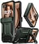Poetic Spartan Case for Motorola Moto Razr Plus 202620252024KickstandHinge Protection FullBody Rugged Shockproof Protective Cover with Kickstand Metallic Green