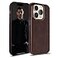Cretanbull Genuine Leather Case Compatible with iPhone 14 Pro Oil Waxed Full Grain AntiScratch Leather Case Shockproof Drop Proof Protective Slim Case 14 Pro Espresso