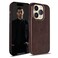 Cretanbull Genuine Leather Case Compatible with iPhone 14 Pro Oil Waxed Full Grain AntiScratch Leather Case Shockproof Drop Proof Protective Slim Case 14 Pro Espresso