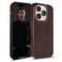 Cretanbull Genuine Leather Case Compatible with iPhone 14 Pro Oil Waxed Full Grain AntiScratch Leather Case Shockproof Drop Proof Protective Slim Case 14 Pro Espresso