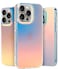 LONLI Hue for iPhone 15 Pro Case Iridescent 10FT Drop Protection Shockproof Cover with Color Changing Effect Cute and Unique for Women Girls and Men 2023