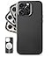 LONLI Classic for iPhone 16 Pro Max Leather Case European Genuine Vele Leather Phone Case Smoothen and Soften Over Time Compatible with Magsafe Black