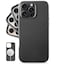 LONLI Classic for iPhone 16 Pro Max Leather Case European Genuine Vele Leather Phone Case Smoothen and Soften Over Time Compatible with Magsafe Black