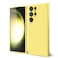 Oakxco for Samsung Galaxy S23 Ultra Phone Case Liquid Silicone Grip Cute Thin Slim Soft Rubber TPU Smooth Gel Cover for Women Girl Aesthetic Design Matte Solid Protective Shockproof Bumper Yellow