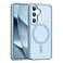 RALEAVO for Samsung Galaxy A15 Case Strong Magnetic Case Compatible with Magsafe Slim Shockproof Protective Phone Cover for A15 Phone Case with Translucent Hard BackBlue