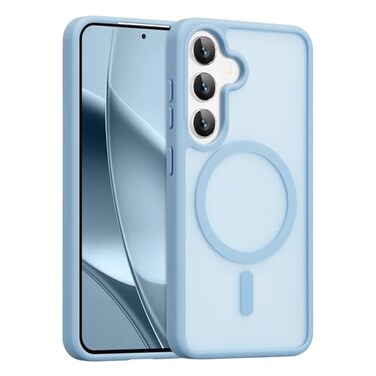RALEAVO for Samsung Galaxy A15 Case Strong Magnetic Case Compatible with Magsafe Slim Shockproof Protective Phone Cover for A15 Phone Case with Translucent Hard BackBlue
