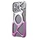 Angry miao Emptiness Phone Case for iPhone 15 Pro OnlyMagSafe Compatible 22g LightweightSilver PinkHeat Dissipating Ample Protection