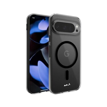 Mous for Google Pixel 9 Pro Case Clear MagSafe Compatible Super Thin Crystal Clear Slim Design
