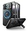 Dexnor for iPhone 14 Pro Max Case with Slide Camera Cover Adjustable Kickstand Builtin Screen Protector Magnetic Rugged Shockproof Bumper Cases HeavyDuty Magnetic Protective CoverBlack