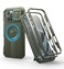 Dexnor for iPhone 16 Pro Max Case with Slide Camera CoverAdjustable KickstandBuiltin Screen ProtectorCompatible With MagSafe Shockproof Bumper Cases Heavyduty Magnetic Protective CoverArmy Green