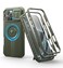 Dexnor for iPhone 16 Pro Max Case with Slide Camera CoverAdjustable KickstandBuiltin Screen ProtectorCompatible With MagSafe Shockproof Bumper Cases Heavyduty Magnetic Protective CoverArmy Green