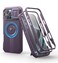 Dexnor for iPhone 16 Pro Max Case with Slide Camera CoverAdjustable Kickstand Builtin Screen ProtectorCompatible with MagSafe Shockproof Cases HeavyDuty Magnetic Protective CoverPhantom Purple