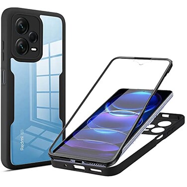 CCSmall CCSamll for Xiaomi Redmi Note 12 Pro 5G Clear Case with Screen Protector Full Body Shockproof Slim Case Crystal Not Yellowing Bumper Phone Cover for Xiaomi Poco X5 ProRedmi Note 12 Pro 5G QC B
