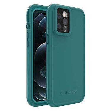LifeProof iPhone 12 Pro Max FR Series Case FRE DIVER OCEAN DEPTHSPEACOCK BLUE waterproof IP68 builtin screen protector port cover protection snaps to MagSafe