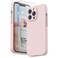 SURPHY Case for iPhone 13 Pro Case with Screen Protector 13 Pro Liquid Silicone Phone Cases Camera Protection Soft Microfiber Lining Pink Sand