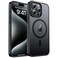 zapica Magnetic for iPhone 15 Pro Max Case Compatible with MagSafe Military Grade Drop Protection Translucent Matte Shockproof AntiScratch Phone Cover Black