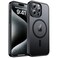 zapica Magnetic for iPhone 15 Pro Max Case Compatible with MagSafe Military Grade Drop Protection Translucent Matte Shockproof AntiScratch Phone Cover Black