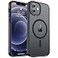zapica Magnetic for iPhone 12 Case iPhone 12 Pro Case Compatible with MagSafe Military Grade Drop Protection Translucent Matte Shockproof AntiScratch Phone Cover Black