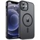 zapica Magnetic for iPhone 12 Case iPhone 12 Pro Case Compatible with MagSafe Military Grade Drop Protection Translucent Matte Shockproof AntiScratch Phone Cover Black