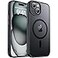 zapica Magnetic for iPhone 15 Plus Case iPhone 14 Plus Case Compatible with MagSafe Military Grade Drop Protection Translucent Matte Shockproof AntiScratch Phone Cover Black