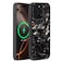 molzar Grip Series for iPhone 16 Pro Max Case with Real Forged Carbon Fiber Grippy Edges Design Builtin Magnets Compatible with MagSafe Chargers and Accessories Glossy BlackRed