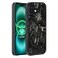 molzar Grip Series for iPhone 16 Case with Real Forged Carbon Fiber Builtin Magnet Ring for Magnetic Mount Compatible with MagSafe Chargers and Accessories Glossy BlackForged