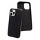 W WILKEN Wilken Leather Slim Phone Case Compatible with iPhone 15 Pro Max Compatible with MagSafe Wireless Charging Premium TopGrain Leather Cover with Metal Buttons 15 Pro Max Black