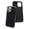 W WILKEN Wilken Leather Slim Phone Case Compatible with iPhone 15 Pro Max Compatible with MagSafe Wireless Charging Premium TopGrain Leather Cover with Metal Buttons 15 Pro Max Black