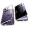 Jonwelsy Anti Peeping Case for iPhone 14 Pro Max 360 Degree Front and Back Privacy Tempered Glass Cover Anti SPY Screen Anti Peep Magnetic Adsorption Metal Bumper for iPhone 14 Pro Max Purple
