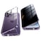 Jonwelsy Anti Peeping Case for iPhone 14 Pro Max 360 Degree Front and Back Privacy Tempered Glass Cover Anti SPY Screen Anti Peep Magnetic Adsorption Metal Bumper for iPhone 14 Pro Max Purple