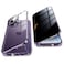 Jonwelsy Anti Peeping Case for iPhone 14 Pro Max 360 Degree Front and Back Privacy Tempered Glass Cover Anti SPY Screen Anti Peep Magnetic Adsorption Metal Bumper for iPhone 14 Pro Max Purple