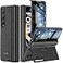 Kaiiecal for Samsung Galaxy ZFold4 Privacy CaseHidden KickstandWireless Charging Slim Hinge Protection Lightweight Stand Phone Cover Case with Privacy Screen Protector