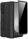 Miimall for Samsung Galaxy Z Fold 6 Case with Privacy Screen Protector Anti Spy Builtin Adjustable Kickstand Magnetic Hinge Protection FullBody Protective Case for Galaxy Z Fold 6 5G Black